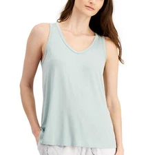 Alfani Solid Essential Sleep Tank Top Dusty Jade Green NWT Size Small