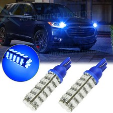 2x 68-smd 8000k Blue Wedge T10 Led Bulbs For Car Parking Lights 168 194 2825 W5w
