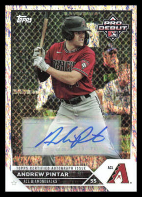 2023 Topps Pro Debut Andrew Pintar Sparkle Auto #'d /199 PD-75
