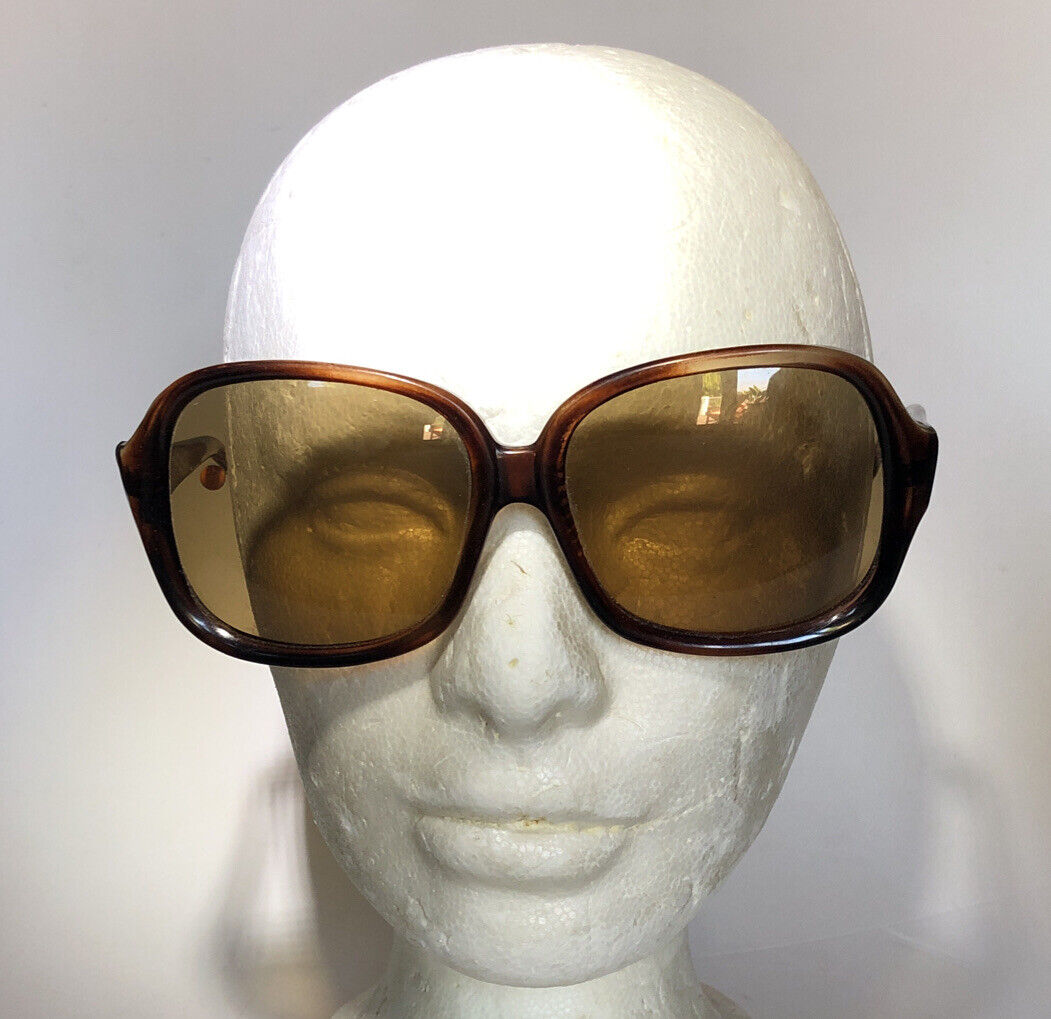 Vintage Mid Century Mod Italy Sunglasses Large Le… - image 1