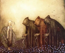 1915 STRANDED IN TROLL LAND John Bauer PHOTO PRINT (212-F)