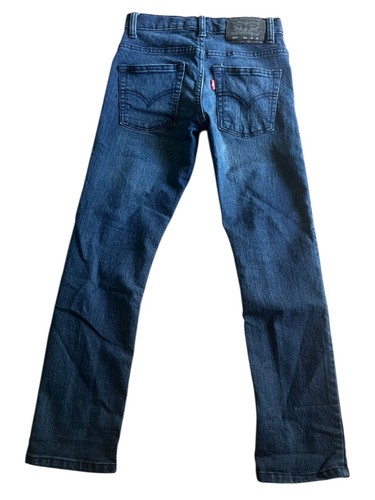 Levi's Boys 10 511 Slim Denim Jeans Cotton Blend Stretch Casual Classic Blue - Picture 6 of 6