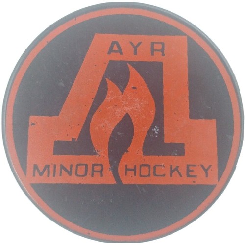 AYR FLAMES MINOR HOCKEY OFFIZIELLER HOCKEYPUCK HERGESTELLT IN