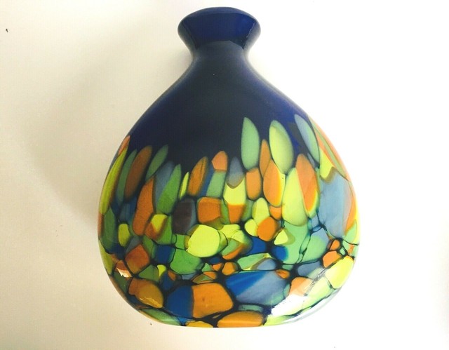 krosno glass vase