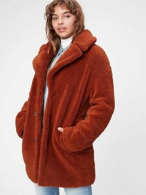 long teddy coat gap