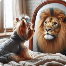Cute Yorkshire Terrier Yorkie Dog 100 Waterproof Vinyl Sticker - Many Sizes