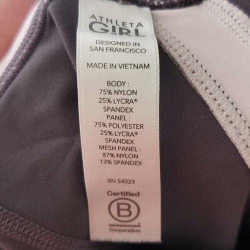 Athleta Leggings Youth XL Girl Elevate High Rise Powervita Purple Mid Rise - Picture 10 of 11