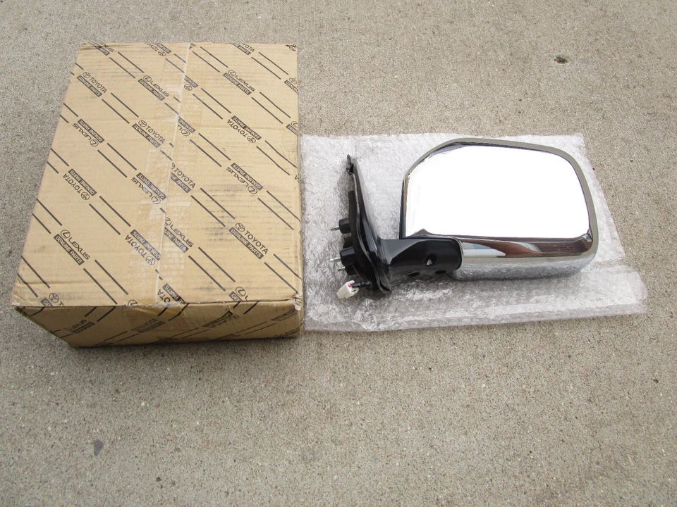 01 - 04 TOYOTA TACOMA ESPEJO RETROVISOR PUERTA DELANTERO IZQUIERDO CROMADO OEM NUEVO Foto 4 de 4