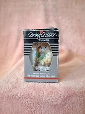 Jasco 'Caring Critter Chimer' Porcelain Bell Ornament Mother Cat Holding Baby