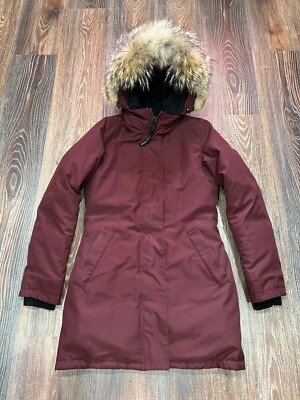 Women's Authentic Parka Canada Goose Victoria 3037L plum prune XS