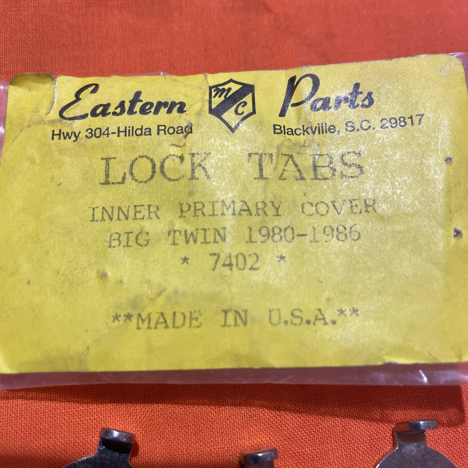 HARLEY BIG TWIN INNER PRIMARY COVER LOCK TAB (6) OEM 7402 - Image 2 of 4