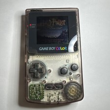 Nintendo Gameboy Color Console Clear Atomic Purple Clear - TESTED AND WORKS