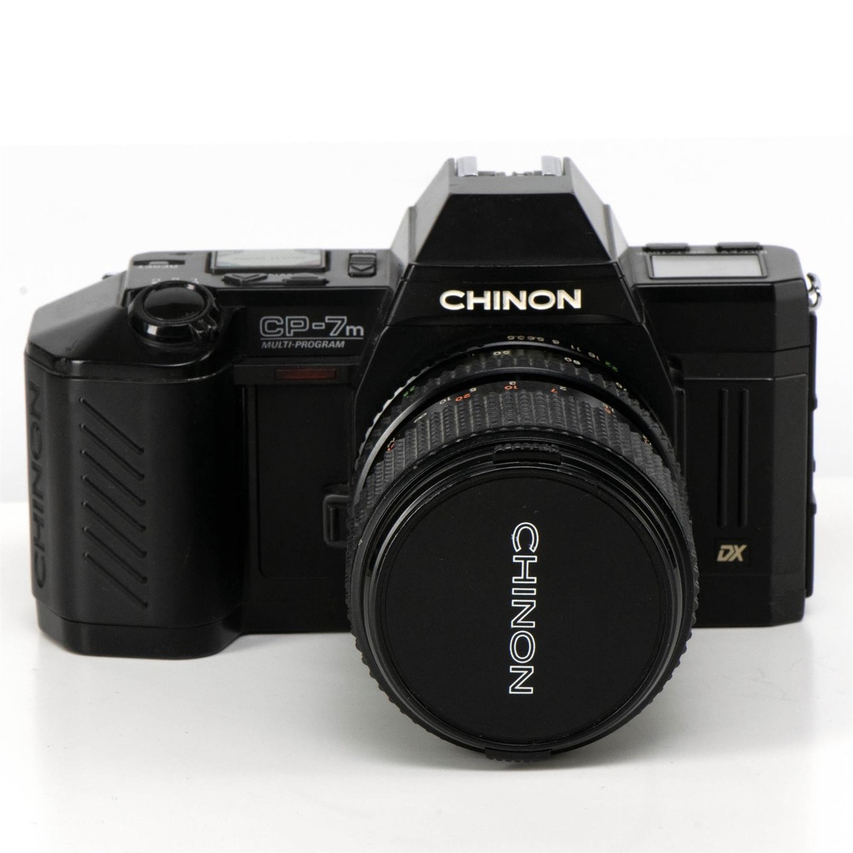 Chinon CP-7m Camera | Auto chinon zoom MC macro 70mm f3,5 | Black