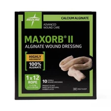 Maxorb II 1" x 12" Rope Dressings -  Box of 10 - MSC7312EP