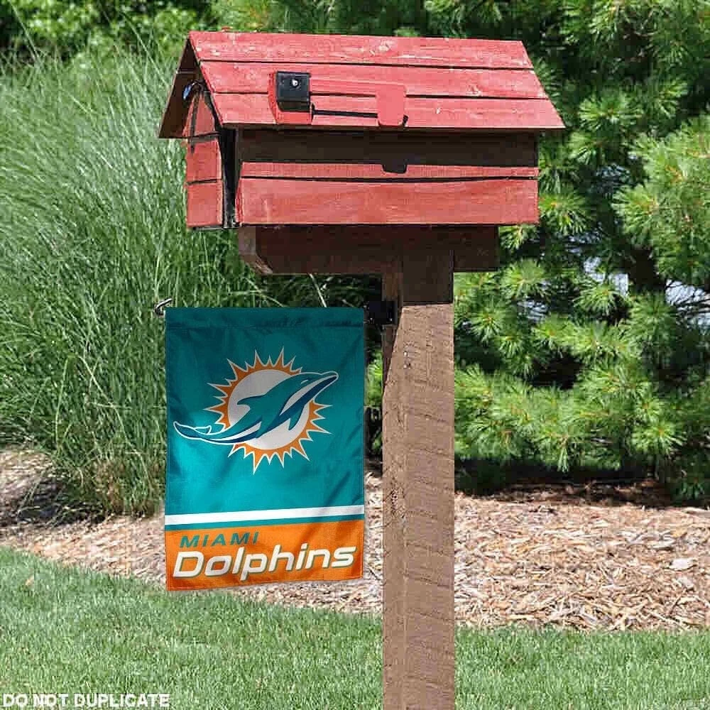 Miami Dolphins Double Sided football Garden Flag New In Package