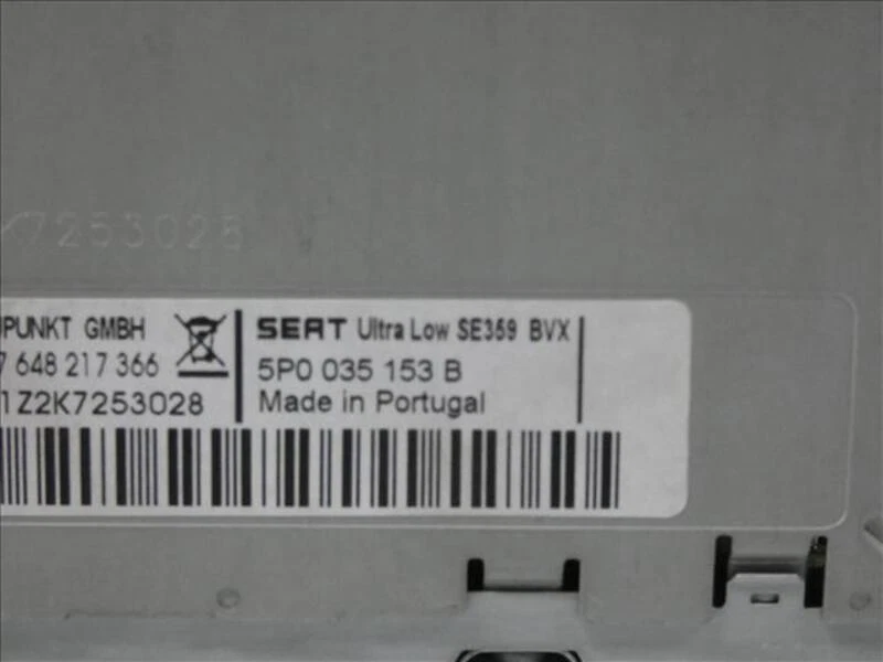 5P0 035 153 B radio para SEAT ALTEA 1.6 TDI ECOMOTIV 2010 16222 - Imagen 2 de 4