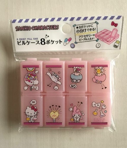 Sanrio Charaktere Hello Kitty My Melody Pillenhülle Organizer Kosmetikzubehör - Bild 7 von 11