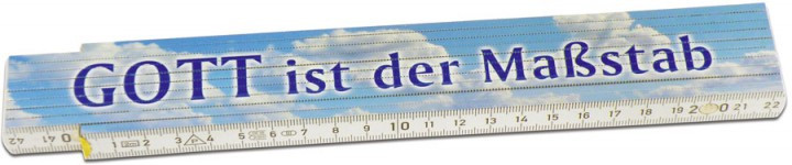 Zollstock "Gott ist der Maßstab" - 2 Meter (*NEU*)