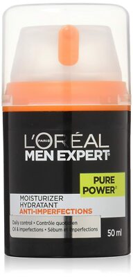 L'OREAL MEN PURE POWER MOISTURIZER DAILY CONTROL 50ML