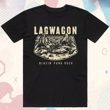Lagwagon Band Blazin’ Punk Rock Unisex Black T-Shirt Size S to 3XL