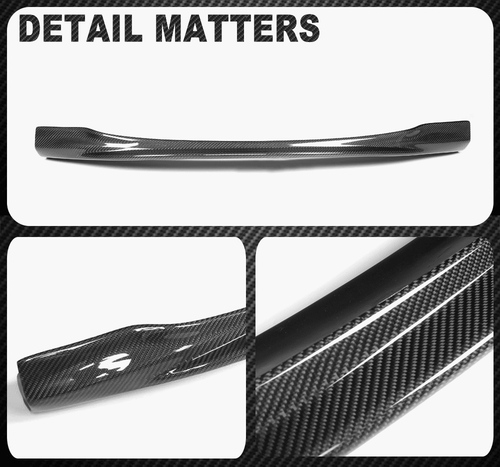 Fit for BMW 5 Series F10 M5 2012-2016 Real Carbon Fiber Front Bumper Lip Spoiler - Picture 10 of 10