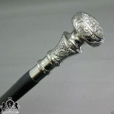 Nautical Pirate Vintage Designer Head Handle Cane 36" Wooden Walking Stick