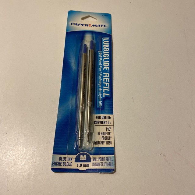 Paper Mate 4912431pp Medium Blue Lubriglide Ballpoint Pen Refills 2