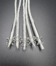 5 Oil Lamp Glass Wick Holders | 8" Fiberglass Oil Wicks | Glass Wick Tubes | RF2