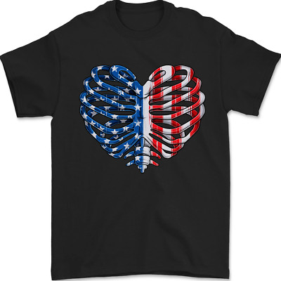 Maglietta con bandiera americana da donna - Italia