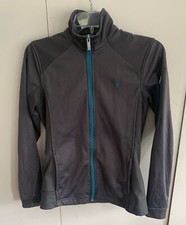 Ariat Tek Saga Long Sleeve Jacket Cold Series Grey/ Teal Womens Size XS Full Zip