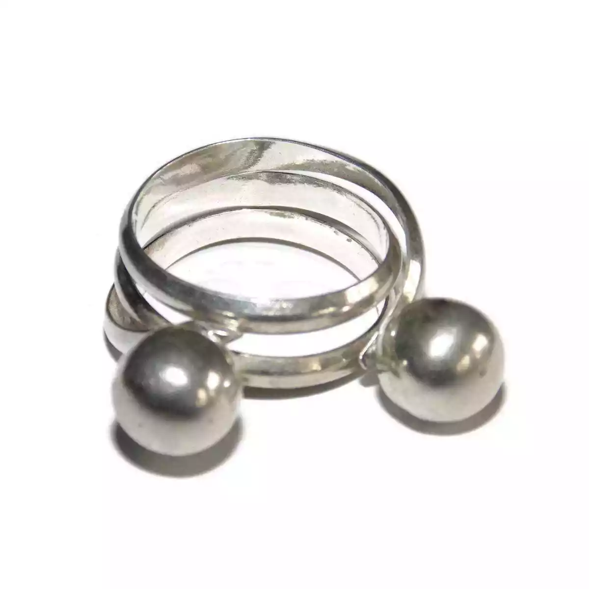 Sphere ring cheap sterling silver