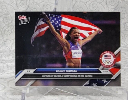 Gabby Thomas – Gabby Thomas - 2024 Olympic Games TOPPS NOW® Card 19 - PR: 2037