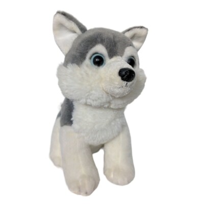 Purely Luxe Aurora Siberian Husky Dog Plush Blue Eyes Stuffed