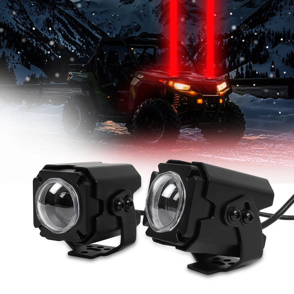 For John Deere Gator HPX 625I 825I 860I 855D XUV Pair Laser Whip Light Whipless - Image 2 of 4