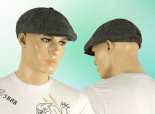 Herren Schiebermütze Hut Mütze Schirmmütze Wolle Herbst Grau Winter 56 57 58 59