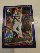 2020 Panini Donruss Optic Carmelo Anthony Purple Shock Prizm Hall Of Fame 25