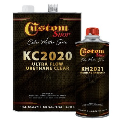 Custom Shop 2K Ultra Flow Polyurethane Clear Coat G-Auto Paint, Gallon Kit
