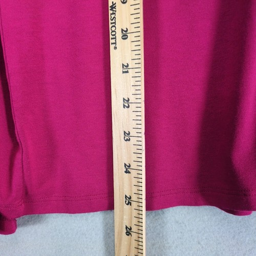 Eileen Fisher Magneta U-Ausschnitt Langarm Top Damen XL weich Strick Freizeit - Bild 7 von 10