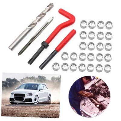 30Pcs M4*0.7 Metric Thread Repair Insert Kit Helicoil Car Pro Coil Tool V0W ?