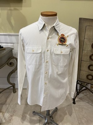 Polo Ralph Lauren Mens Large White Switzerland Winter Challenge