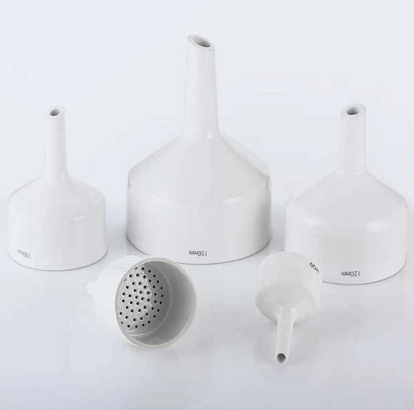40mm - 200mm Porcelain Buchner Funnel Ceramic Chemistry Porous Filter Funnels - Image 3 of 4