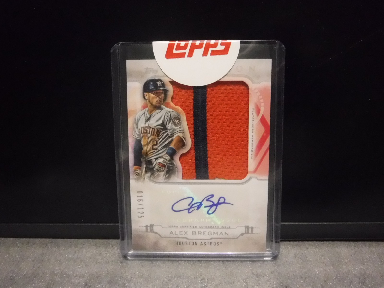 Cubs:  Alex Bregman Redemption Jumbo Patch-Auto #016/125 & Sammy Sosa Relic