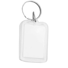 100 pcs Acrylic Photo Keychain Custom Frames, Personalized Snap in Insert