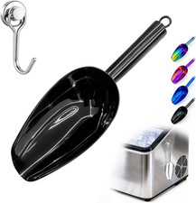 6oz Stainless Steel Ice Scoop for Freezer with Magnetic HookKitchen Ice Scooper