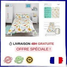 Bloomsbury Mill Parure de Lit Enfant Housse de Couette Réversible Animaux