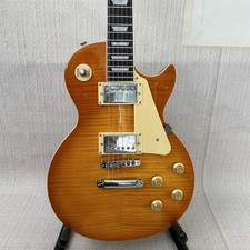 USA Shipment: LP Honey Orange Flame Maple TopElectric Guitar, Mahogany Body