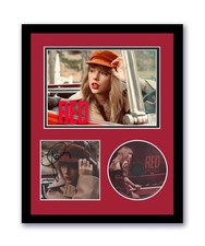 Taylor Swift Autograph Signed 11x14 Framed CD Photo Red (Taylor's Version) ACOA Taylor Swift Autograph Signed 11x14 Framed CD Photo Red (Taylor's Version) ACOA