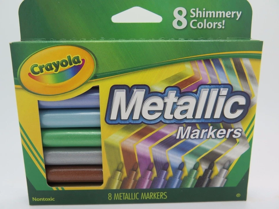 Crayola Metallic Shimmery Markers 8Pk 58 8628 - image 2 of 4