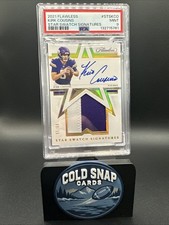 2021 Panini Flawless - Kirk Cousins Star Swatch Signatures /15 PSA 9 Pop 1