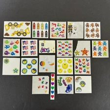 Vintage Sticker Lot Sandylion Mrs Grossman’s Unbranded 20 Mods Strips Partials